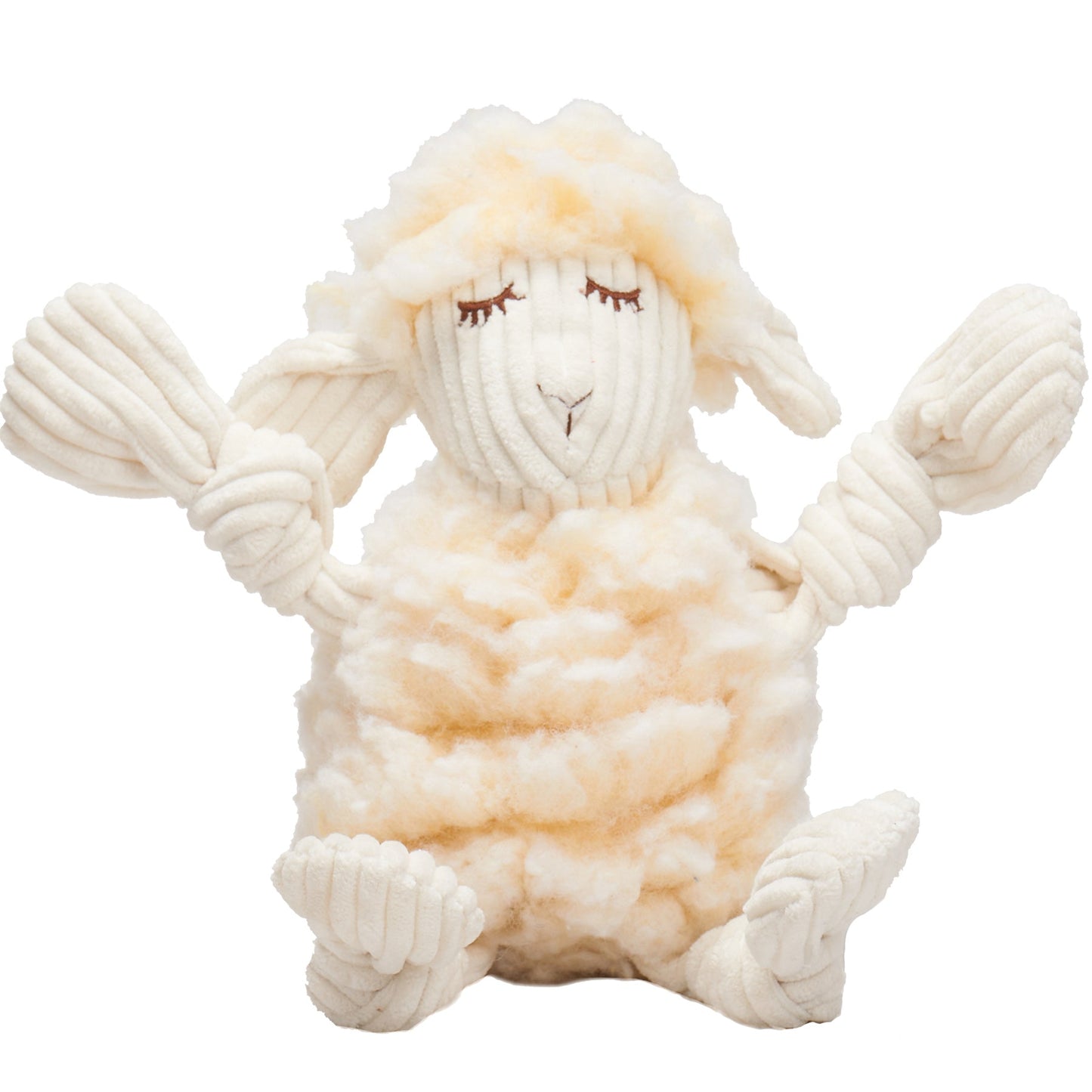 HuggleHounds Louise Lamb  Plush Dog Toy