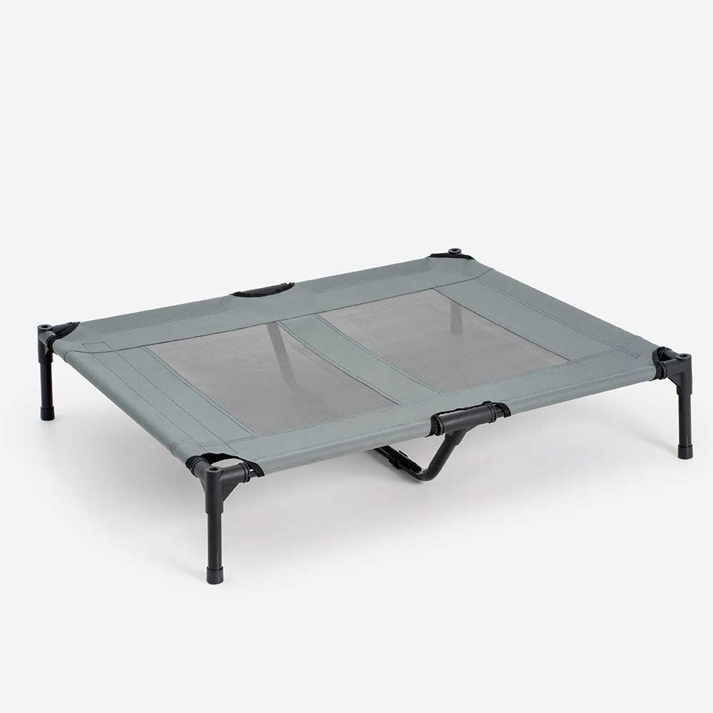 Multi-Functional Breathable Outdoor Cooling Elevated Dog Bed with Canopy Raised Dog Bed Dog Cot for Camp - PawAir
