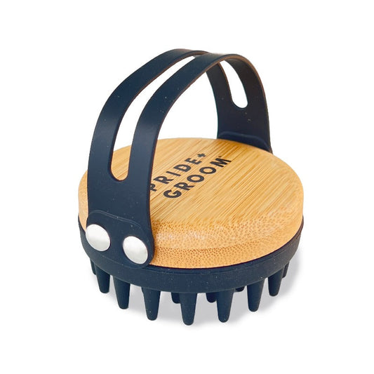 Pride + Groom THE BATH BRUSH Dual-Use Silicone Grooming Brush