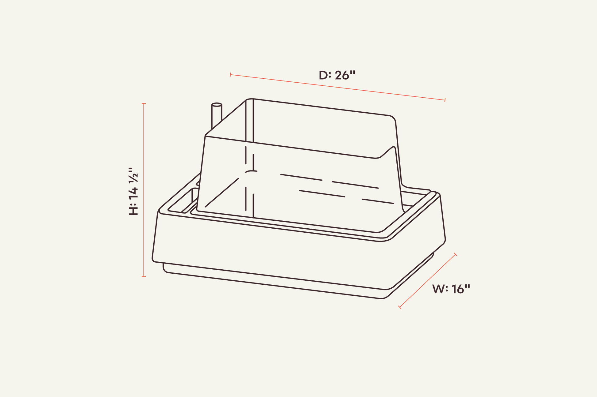 tuft + paw Cove Litter Box